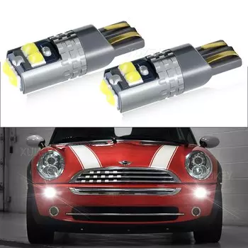 Для Mini Cooper R50 R53 R56 2000-2014 ксеноновые белые светодиодные боковые фонари автомобиля, боковые огни, лампы для автоматического освещения, обновление парковочной лампы T10 194