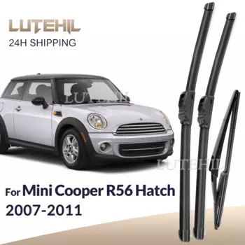 Для Mini Cooper R56 Hatch 2007-2011 2008 2009 стеклоочиститель передние и задние щетки стеклоочистителя лобовое стекло щетки для окон 19 "+ 18" + 10"