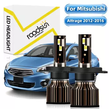 [Для Mitsubishi Attrage 2012-2016] лампы для Фар H4 Дальний/ближний свет фары 6500 к белый 400% лм яркий Plug And Play