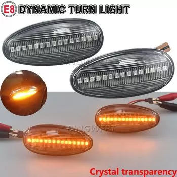 Для Mitsubishi Delica Space Gear L400 VAN PA PB PC PD 1994-2001 динамический светодиодный индикатор, боковой габаритный указатель поворота, лампа