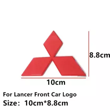 Для Mitsubishi Lancer Pajero V3 автомобильная передняя решетка значок задний багажник ремонтная эмблема ABS наклейки на голову авто внешние аксессуары
