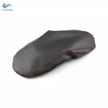 Для Mitsubishi Outlander 2013 2014 2015 2016 2017 2018 2019 из микрофибры кожаная Автомобильная консоль подлокотник Защитная отделка