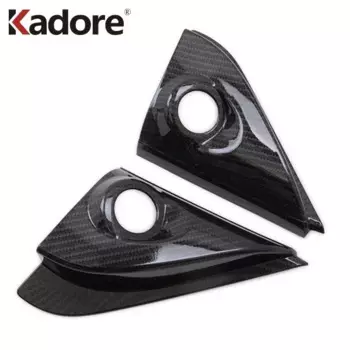 Для Mitsubishi Outlander 2016-2020 углеродное волокно, треугольная стойка, аудио стереодинамик, рамки, чехлы, аксессуары для салона автомобиля