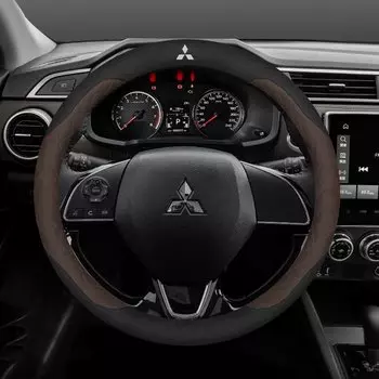Для Mitsubishi Outlander Pajero Asx Colt Lancer Delica Evolution L200 Triton RALLIART противоскользящий автомобильный замшевый чехол на руль