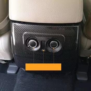 Для Mitsubishi Pajero V80 V93 V95 V97 V98 2007-2021 внутренняя панель из углеродного волокна задняя вентиляционная панель обшивка