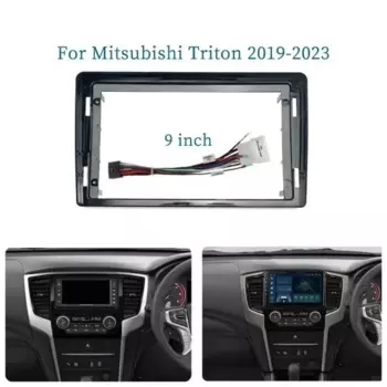 Для Mitsubishi Triton 2019 + 9-дюймовый автомобильный каркас, адаптер для фасции, Android-радио, комплект панели для крепления приборной панели