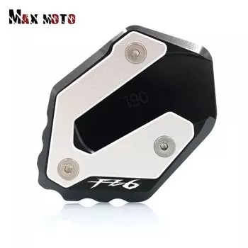 Для мотоцикла Yamaha FZ6 FAZER FZ6R FZ6-S2 2004-2009 2008 CNC Выдвижная ножка боковая подставка удлинитель поддерживающая пластина увеличить