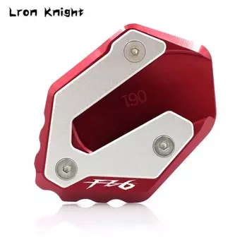 Для мотоцикла Yamaha FZ6 FAZER FZ6R FZ6-S2 2004-2009 2008 CNC Выдвижная ножка боковая подставка удлинитель поддерживающая пластина увеличить