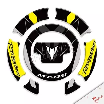 Для MT09 MT-09 3D наклейка на топливный бак мотоцикла, крышка масляного газа, защитные наклейки, аксессуары, водонепроницаемые, 2021, 2022, 2023
