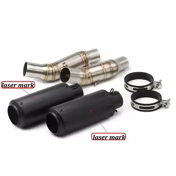 Для ниндзя 1000 Z1000 Z1000SX 2010-2020 выхлопная труба для мотокросса, выхлопная труба средней посадки, 51 мм глушитель из углеродного волокна