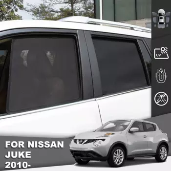 Для Nissan JUKE F15 2010-2019 Магнитный автомобильный солнцезащитный козырек, сетчатая рамка на лобовое стекло, занавеска на заднее боковое окно, солнцезащитный козырек
