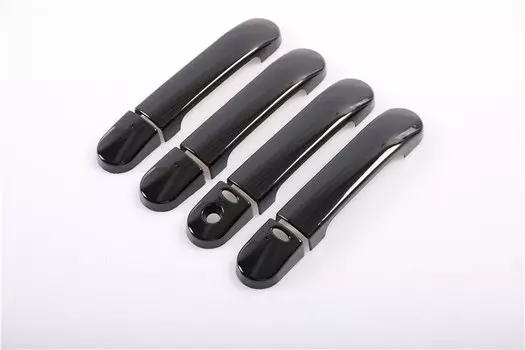 Для Nissan March Micra K12 Tiida C11 2003-2019, глянцевые черные чехлы на дверные ручки автомобиля, накладки накладки, аксессуары