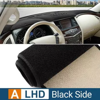 Для Nissan Patrol Y62 2010-2018 2019 2020 2021 2022 2023 2024 крышка приборной панели автомобиля, избегайте легких ковриков, нескользящая накладка, аксессуары