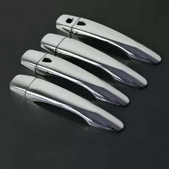 Для Nissan Qashqai J11 2014 2015 2016 2017 2018 2019 2020 2021 глянцевая черная хромированная Автомобильная дверная ручка Накладка аксессуары для стайлинга