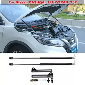Для Nissan QASHQAI J11 X-TRAIL T32 2014-2018 передняя газовая стойка капота поддерживает подъемные пружины амортизаторы реквизит рычаг стержня автомобильные аксессуары
