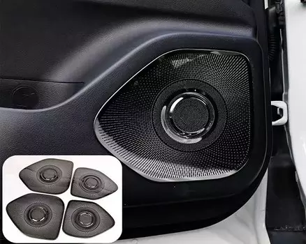 Для Nissan Rogue X-Trail T33 2022 2023, крышка автомобильного аудиодинамика на дверь, накладка на рамку, наклейка, стальные аксессуары для интерьера