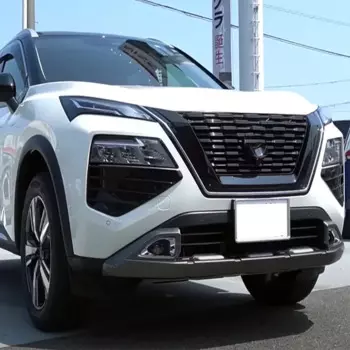 Для Nissan Rogue X-Trail T33 2022 2023 ABS черный Передний противотуманный бампер обшивка противотуманный декоративный круглый стикер Стайлинг