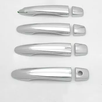 Для Nissan Sentra B17 2014 2015 2016 2017 2018 2019 хромированная дверная ручка, накладка, наклейка, литье, Стайлинг, накладка, автомобильные аксессуары