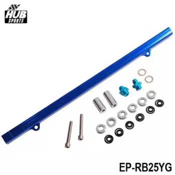 Для Nissan Skyline RB25 ECR33 инжектор с верхней подачей топливная рейка турбокомплект синяя алюминиевая заготовка HQ Jdm HU-RB25YG