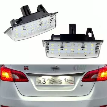 Для Nissan Teana Altima JX35 Pathfinder Quest Sentra Maxima Rogue Infiniti QX56 QX60 светодиодсветодиодный подсветильник номерного знака Лампа