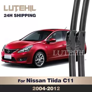 Для Nissan Tiida C11 2004-2012 2005 2006 2007 2008 2009 2010 2011 стеклоочиститель передние щетки стеклоочистителя лобовое стекло 24 "+ 14"