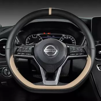 Для Nissan X-Trail Qashqai March Serena Micra Kicks Tiida Teana Juke Versa Leaf Note чехол на руль автомобиля автоаксессуары