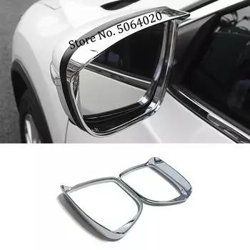 Для Nissan X-Trail T32 Rogue 2014-2020 ABS хромированные автомобильные зеркала заднего вида, рамка для дождя, внешняя крышка, аксессуары для отделки