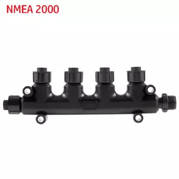 Для NMEA 2000 4-портовый T-разъем N2K M12 5-контактный водонепроницаемый тройник IP67, совместимый с сетями Garmin, сетями Lowrance