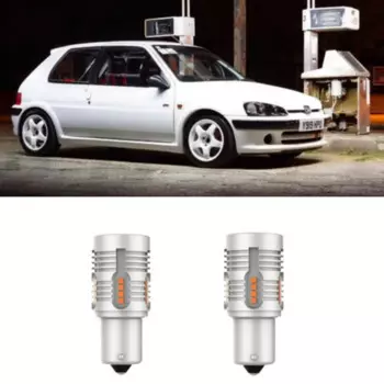 Для PEUGEOT 106 Mk2, стоп-сигнал, передний, задний, поворотный сигнал, автомобильная светодиодная лампа, автомобильная лампа, без ошибок, canbus 100%, 2 шт.