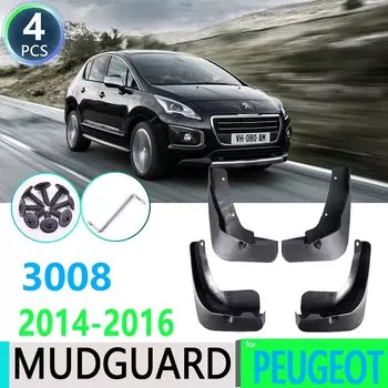 Для Peugeot 3008 2014 2015 2016 MK1 автомобильное крыло брызговики защита брызговик автомобильные аксессуары