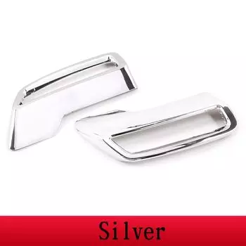 Для Peugeot 3008 4008 5008 2017-2021 ABS углеродное волокно/Яркий серебряный автомобильный глушитель выхлопной трубы Выходная крышка автомобильные аксессуары