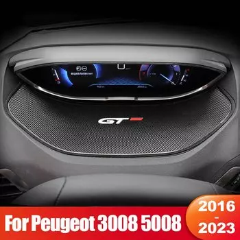 Для Peugeot 3008 5008 GT 2016 2017 2018 2019 2020 2021 2022 гибридная Автомобильная приборная панель Липкая противоскользящая резиновая прокладка аксессуары