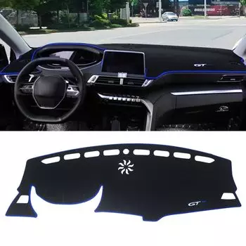 Для Peugeot 3008 5008 GT Hybrid 2016 2017 2018 2019 2020 2021 2022 2023 приборная панель автомобиля избегайте световой коврика инструмент чехол для стола коврики