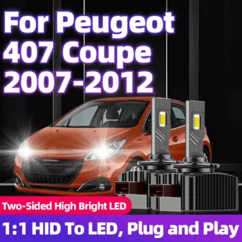 Для Peugeot 407 Coupe 2007 2008 2009 2010 2011 2012 светодиодные фары D1S HID для светодиодных ламп CSP 30000LM 110 Вт супер яркие серии D