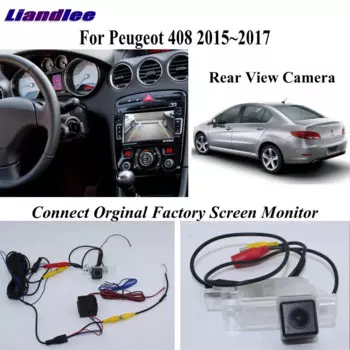 Для Peugeot 408 2015-2017 Автомобильная камера заднего вида RCC NAC MRN головное устройство соединитель оригинальный заводской экран задняя камера заднего вида
