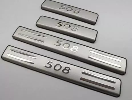 Для Peugeot 508 2011-2012 2013 2014 2015-2016 2017 накладка/накладка на порог педаль на порог Bienvenidos автомобильные аксессуары