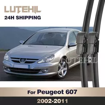 Для Peugeot 607 2002-2011 2003 2004 2005 2006 2007 2008 2009 2010 стеклоочиститель передние щетки стеклоочистителя лобовое стекло 26 "+ 22"