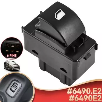 Для Peugeot Partner Tepee 207 Citroen Berlingo регулятор стеклоподъемника, кнопка переключения 6490.E2 6490E2 6554QK 6554.QK