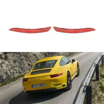 Для Porsche 911 991 2017-2019 противотуманные отражатели для заднего бампера автомобиля левая и правая пара 9P1945103/9P1945104