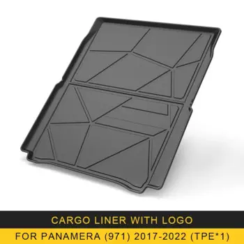Для Porsche Panamera 971 2017-2023 автомобильный грузовой вкладыш всепогодные коврики для багажника TPE лоток для багажника ковер аксессуары для интерьера