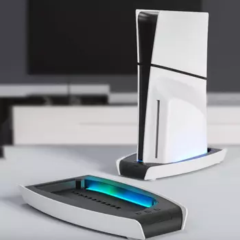 Для PS5 тонкая игровая консоль стреймер Базовая стандартная фиксирующая подставка с RGB окружающим освещением PS5 аксессуары