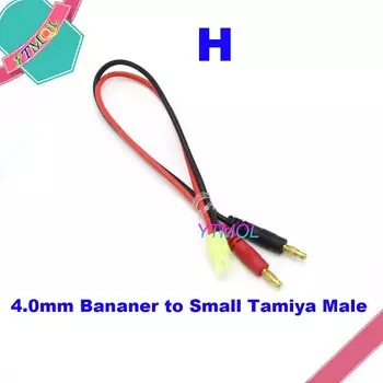 Для радиоуправляемой Lipo Batte Imax B6 зарядная линия 4,0 мм банановый штекер для T Plug EC3 EC5 XT30 XT60 XT90 MPX TRX AS150 с силиконовым кабелем 30 см