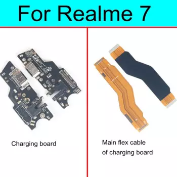Для Realme 7 RMX2155 USB-разъем для зарядки док-станции, основной микрофон, аудиоразъем, плата, гибкий кабель