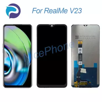 Для RealMe V23 LCD дисплей кодирующий преобразователь сенсорного экрана в сборе Замена 6,58 "для RealMe V23 экран LCD