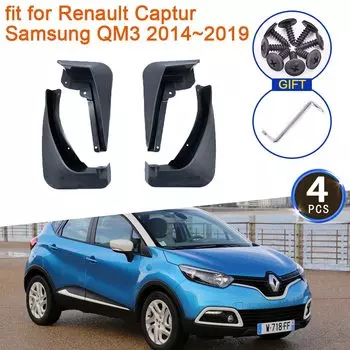 Для Renault Captur Samsung QM3 2014 2015 2016 2017 2018 2019 J87 Брызговики Всплеск Передние и задние колеса Крыло Брызговики Аксессуары
