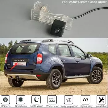 Для Renault Duster/Darkcia Duster 2010 ~ 2018 2020 Автомобильная камера заднего вида с автоматическим резервным копированием, парковочная камера заднего вида