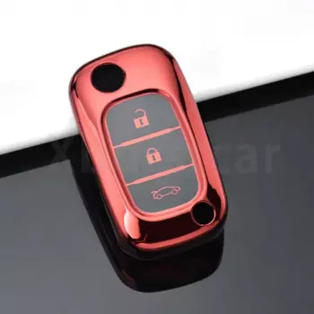 Для Renault Fluence Clio Megane для Mercedes для LADA Vesta Granta XRay Kalina Priora Sedan Sport 3-кнопочный чехол для ключей из ТПУ