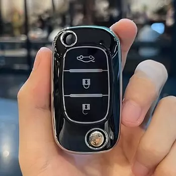 Для Renault, LADA Sedan, Largus, Kalina, Granta, Vesta, X-Ray, XRay, ТПУ, автомобильный брелок, оболочка, складной брелок, аксессуары