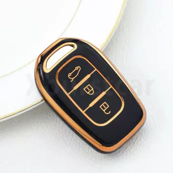 Для Renault TWingo 3 Duster Captur Logan Laguna Scenic для Dacia Logan 2021, чехол из ТПУ для автомобильного ключа, держатель для пульта дистанционного управления