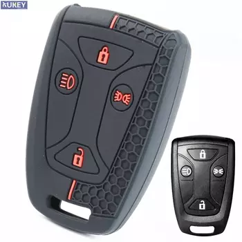 Для Saab Truck R S G P Series Scania 1990 1991, удаленный силиконовый 4-кнопочный брелок-цепочка, кольцо, чехол, держатель, защита